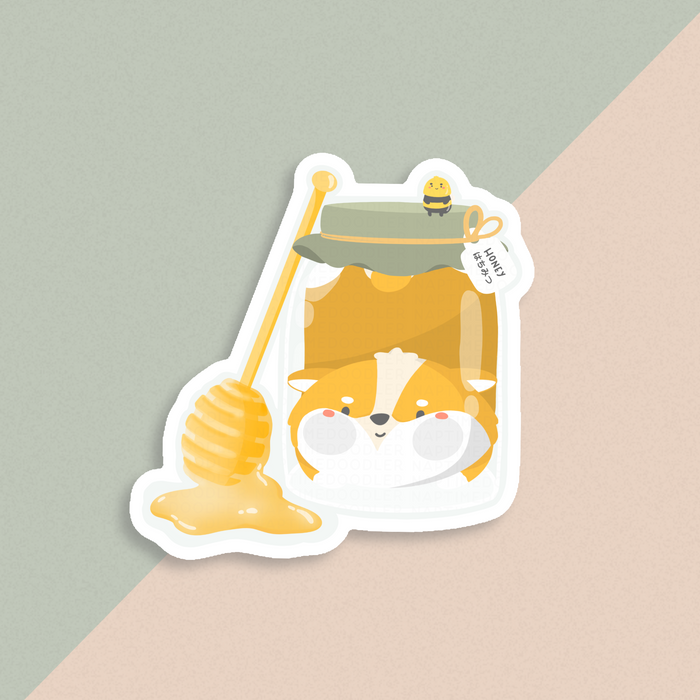 Honeypot Dog Sticker | Naptime Doodler