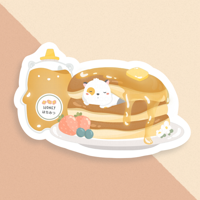 Mr. Cat Pancake Sticker | Naptime Doodler