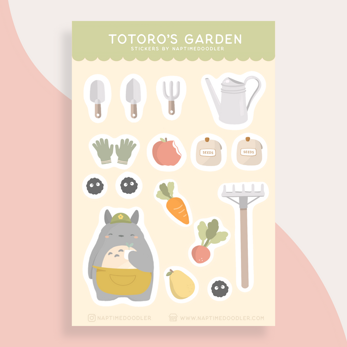 Totoro's Garden Sticker Sheet