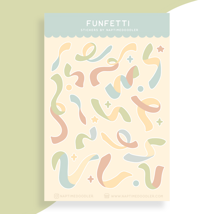 Funfetti Sticker Sheet (Shimmer)