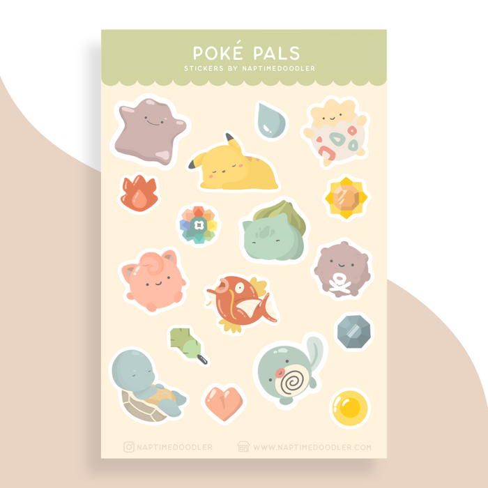 Poke Pals Sticker Sheet