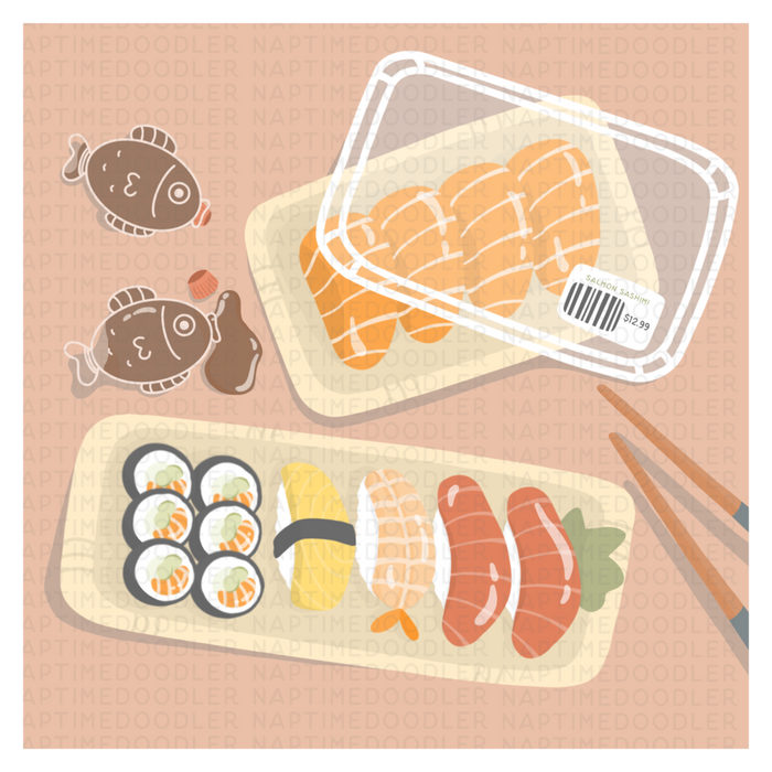 Sushi Meal Sticker | Naptime Doodler