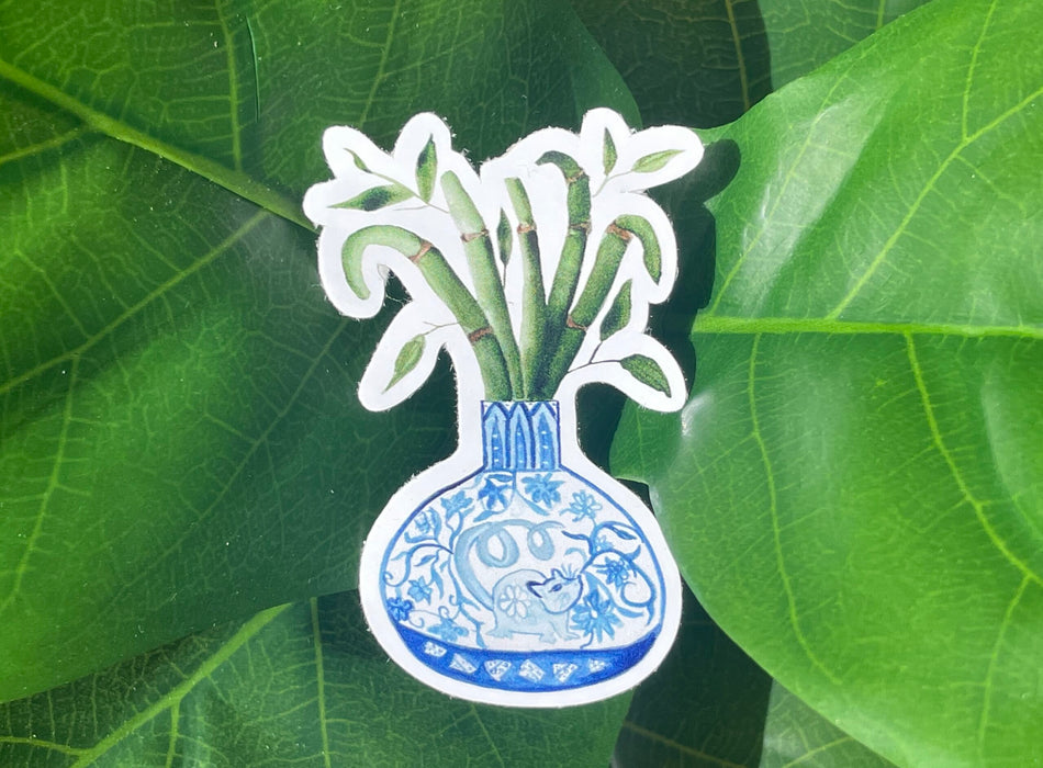 Year of the Rat + Bamboo Plant Sticker