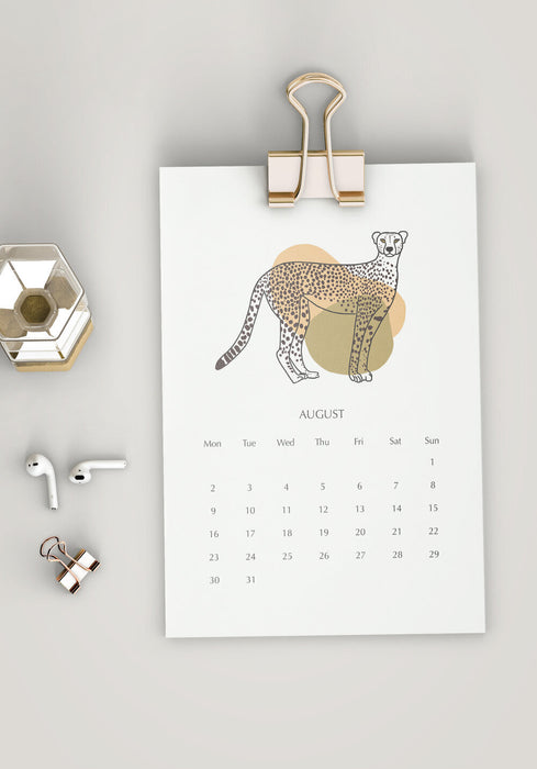 2021 Desk Calendar - Animals
