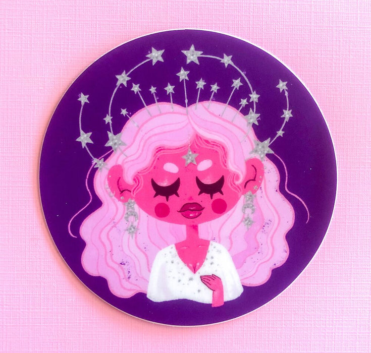 Star Girl Sticker