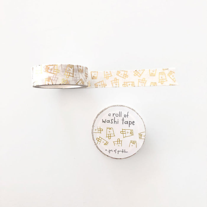 Boba Washi Tape w Gold Foil