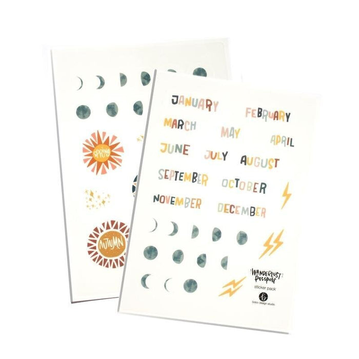 Months Of The Year Sticker Bundle for Planners, Calendars