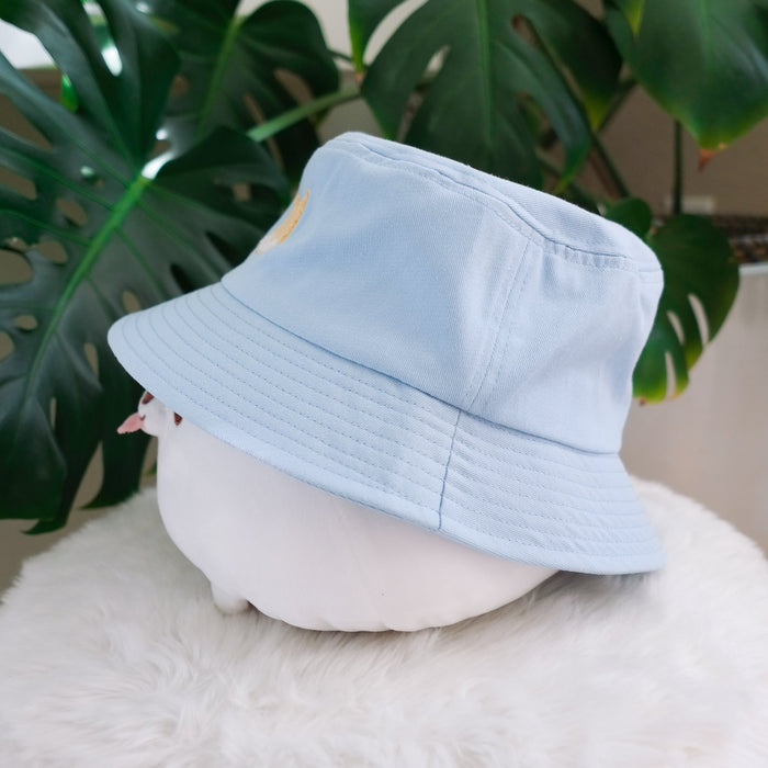 Embroidered Bucket Hat - Shiba Light Blue