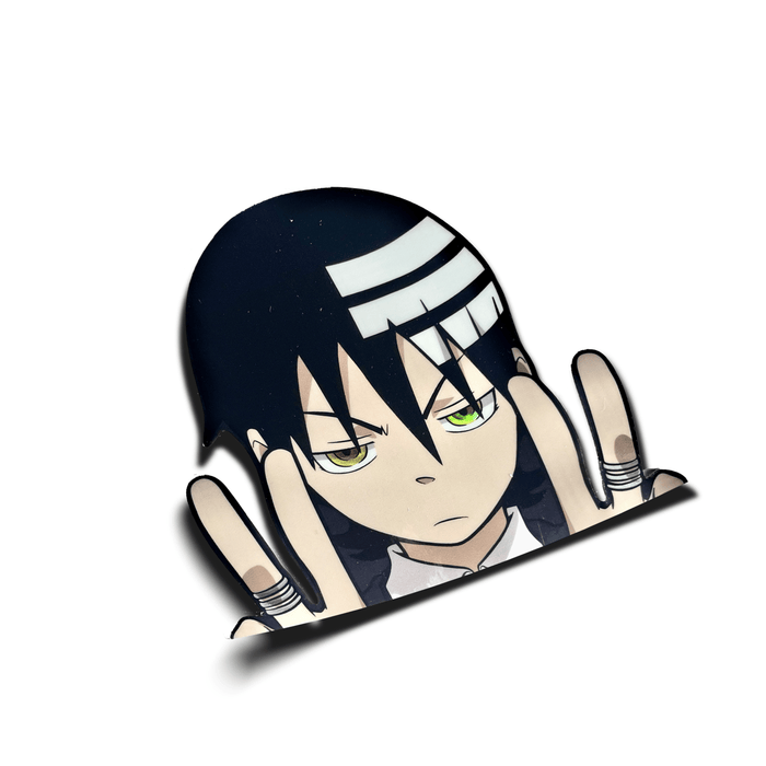 Death The Kid Peeker Sticker