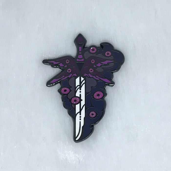 Demisexual Sword Angel Pin