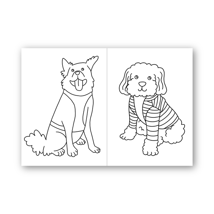 Dog Coloring Book
