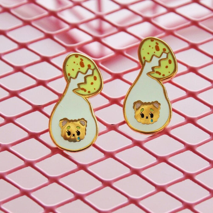Egg Bear Earrings