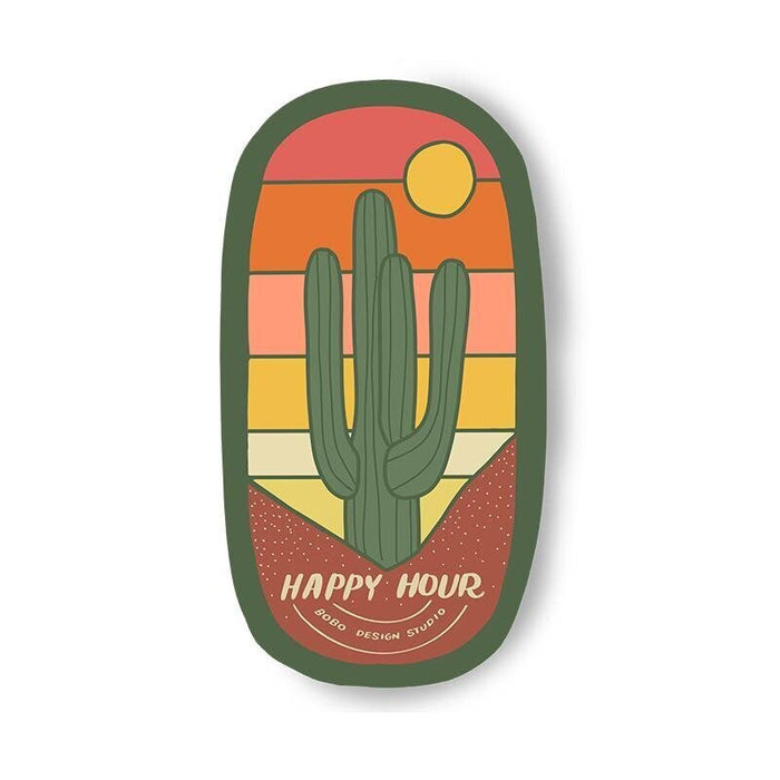 Happy Hour Saguaro Vinyl Sticker