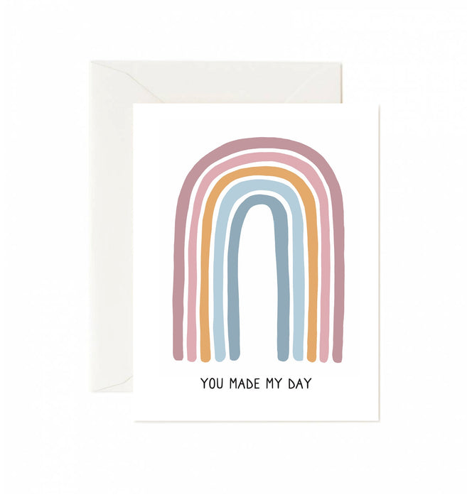 You Made My Day Rainbow Greeting Card