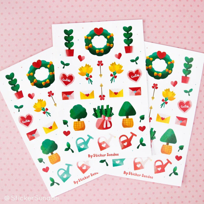 Valentine’s Garden Sticker Sheet
