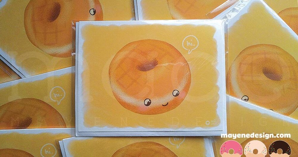 Plain Cake Donut Card