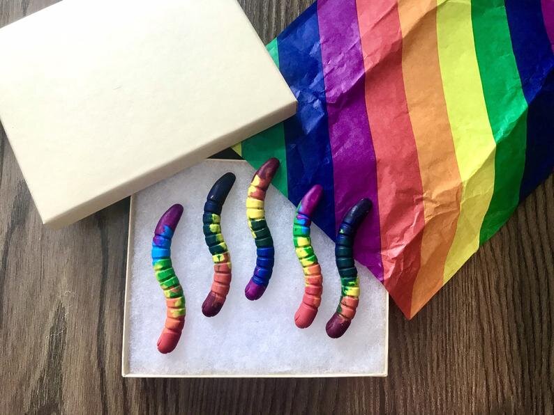Color Swirl Rainbow Crayons