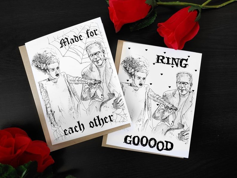 Frankenstein & His Bride Card