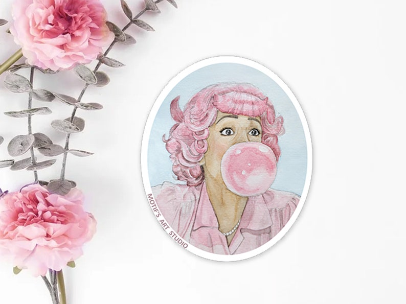 Frenchy from "Grease" Sticker
