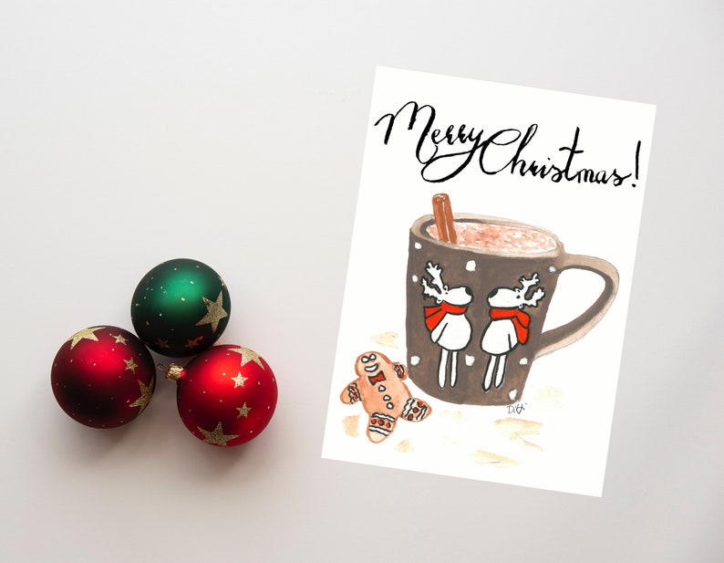 Hot Cocoa Holiday Greeting Card
