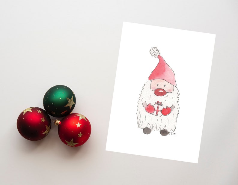 Gnome Holiday Greeting Card