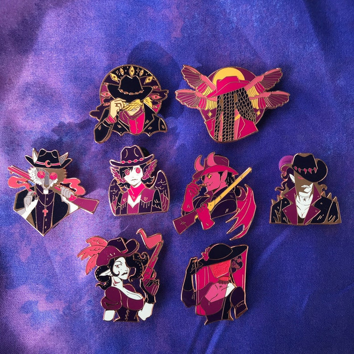 Cowboy Monsters Pins