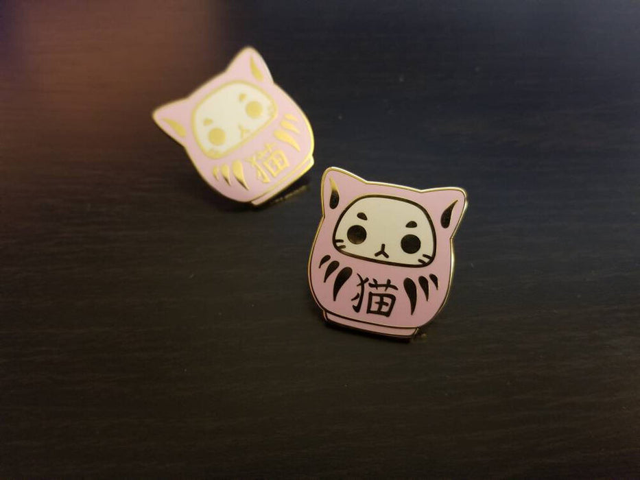 Darumeow Hard Enamel Pin - Cat Daruma Badge Pin