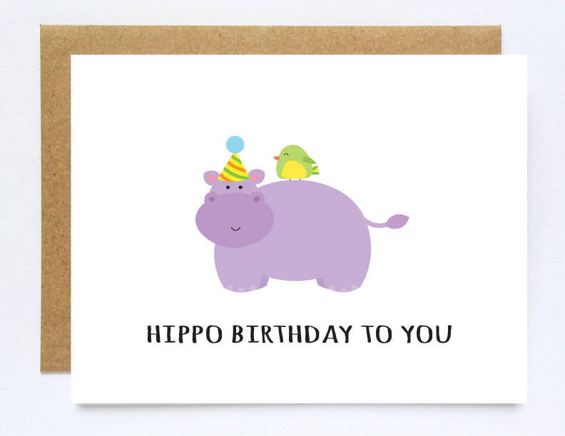 Hippo Birthday To You Greeting Card