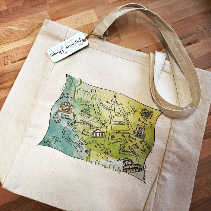 Rome City Map Tote