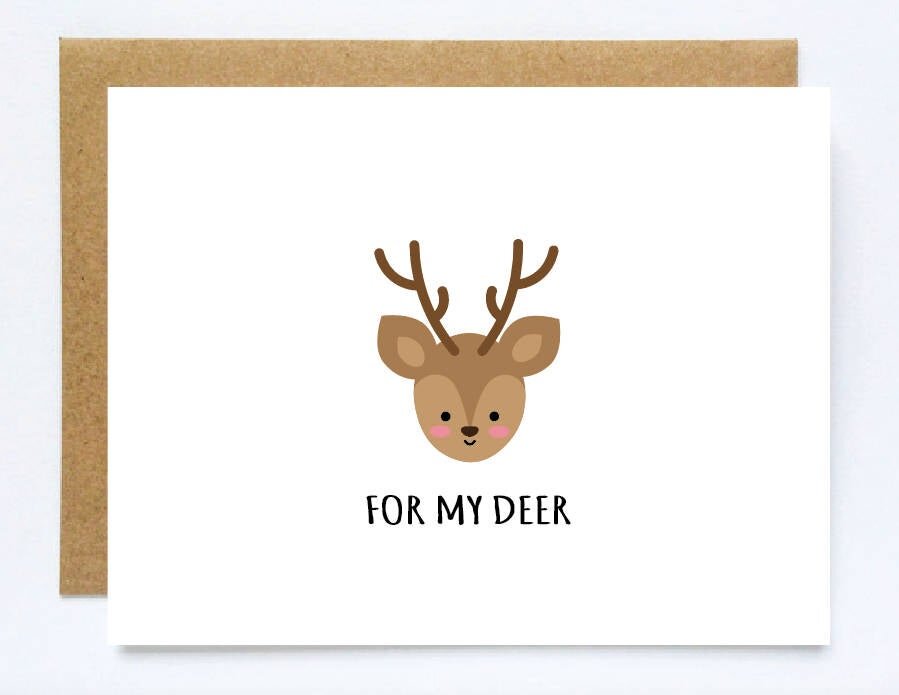 For My Deer Greeting Card