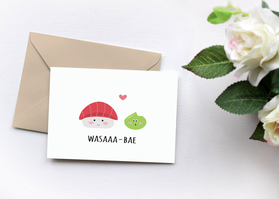 Wasaaa-Bae Greeting Card