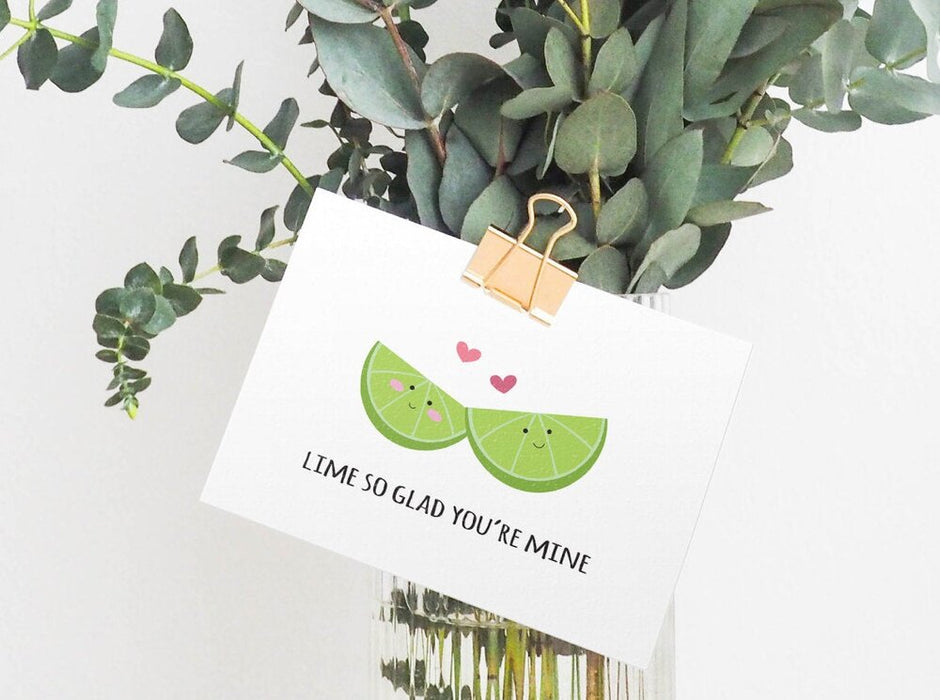 Lime So Glad You're Mine Greeting Card
