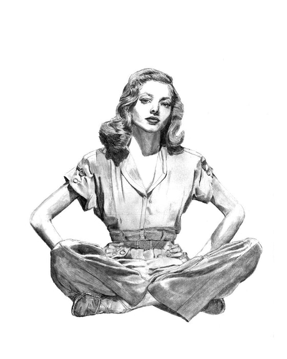 Lauren Bacall Art Print
