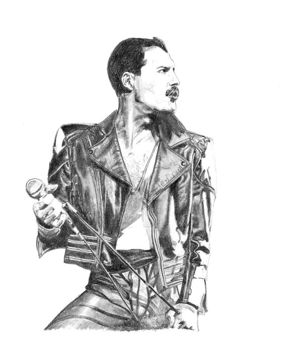 Freddie Mercury of Queen Art Print