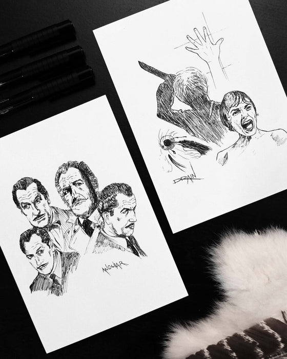 The Faces of Vincent Price Art Print