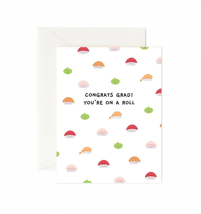 Congrats Grad! You're on a Roll Greeting Card