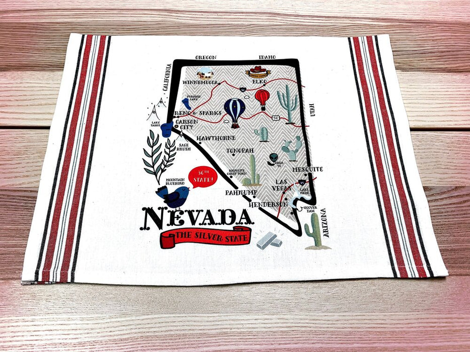 Nevada State Map Kitchen/Tea Towel