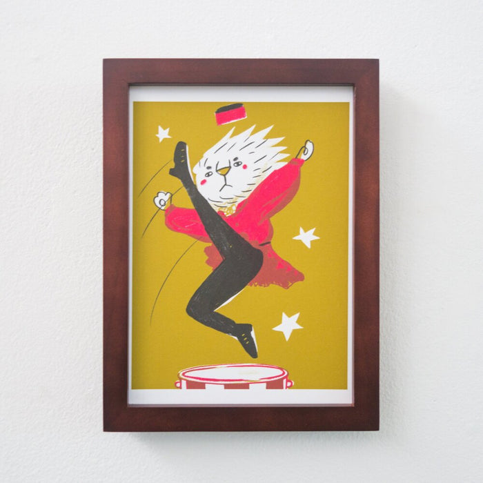 Lion Cossack / Hopak Dancer poster  | Happy Wall Decor | Circus Nursery Art | Boys room Art| Girls Room Art| 5x7