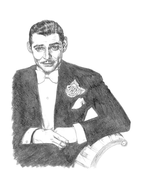 Clark Gable "King of Hollywood" Art Print