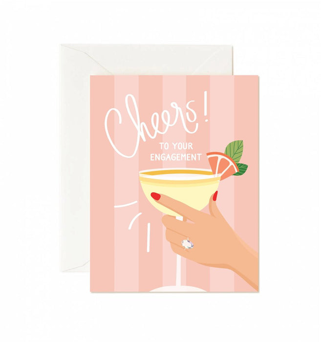 Cheers to your Engagement Greeting Card