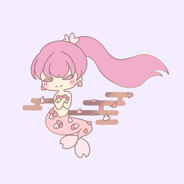 Sakura Mermaid Enamel Pin