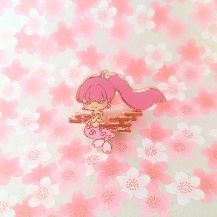 Sakura Mermaid Enamel Pin