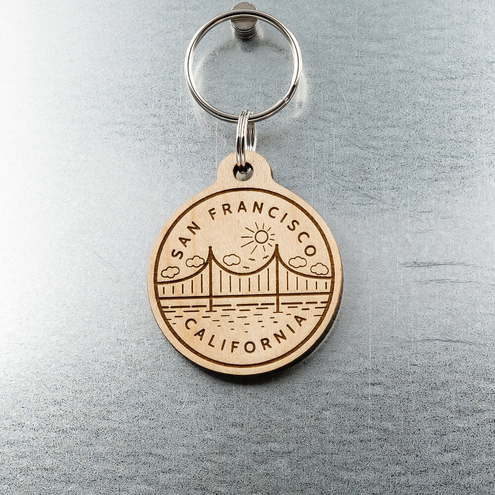 SF Golden Gate Bridge Cute Keychain — San José Made