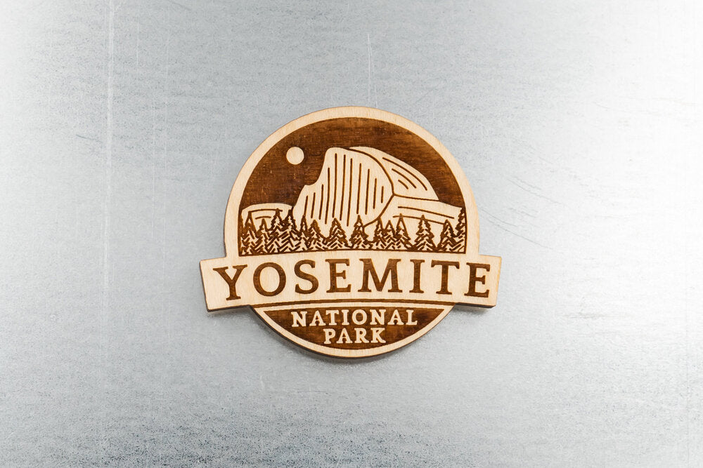 Yosemite National Park Wood Fridge Magnet