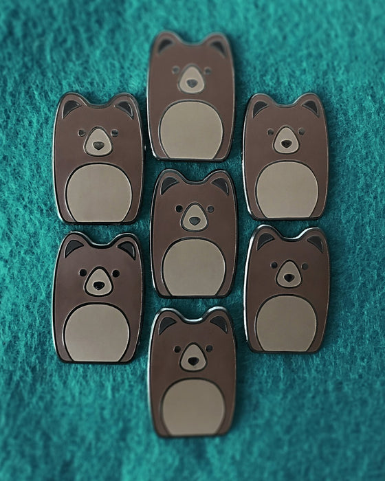 Brown Bear Enamel Pin