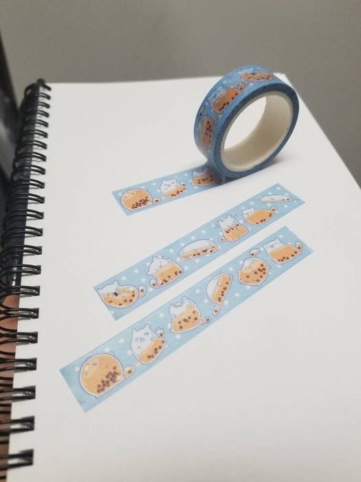 BobaCat Sushi Cat Washi Tape