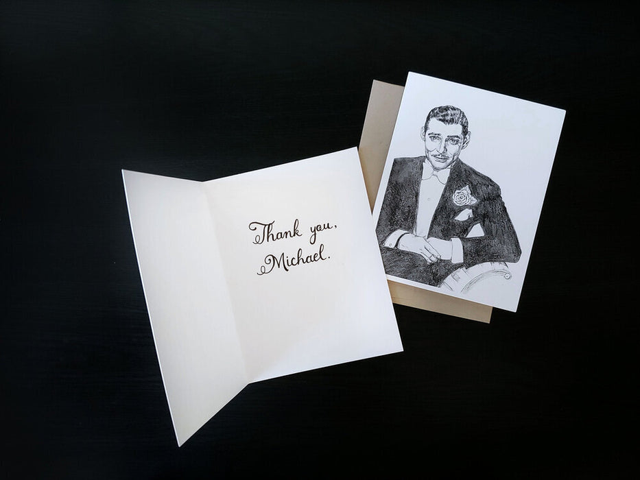 Clark Gable Greeting Card (Blank)