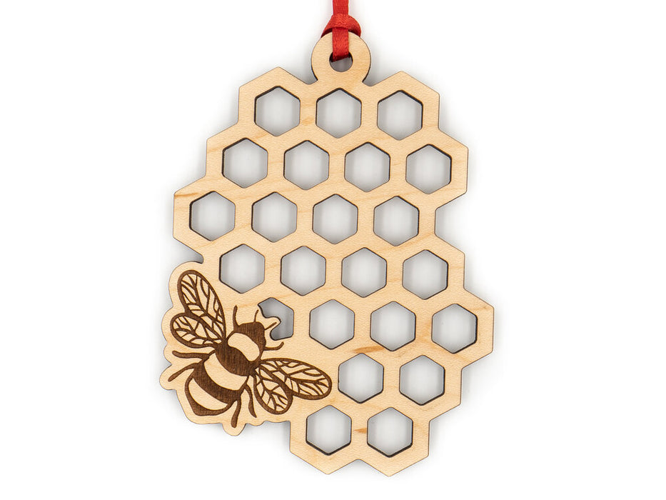 Honeycomb & Bee Ornament