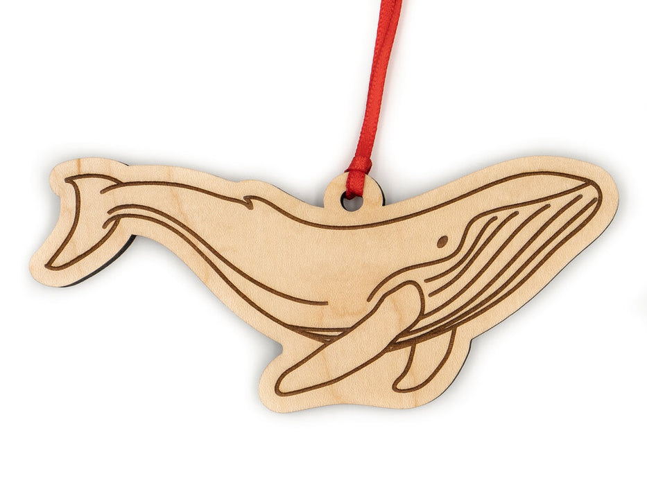 Humpback Whale Wood Ornament