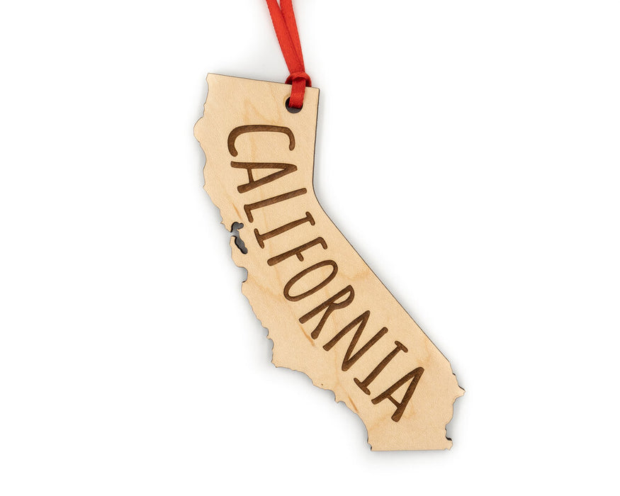 California State Wood Ornament